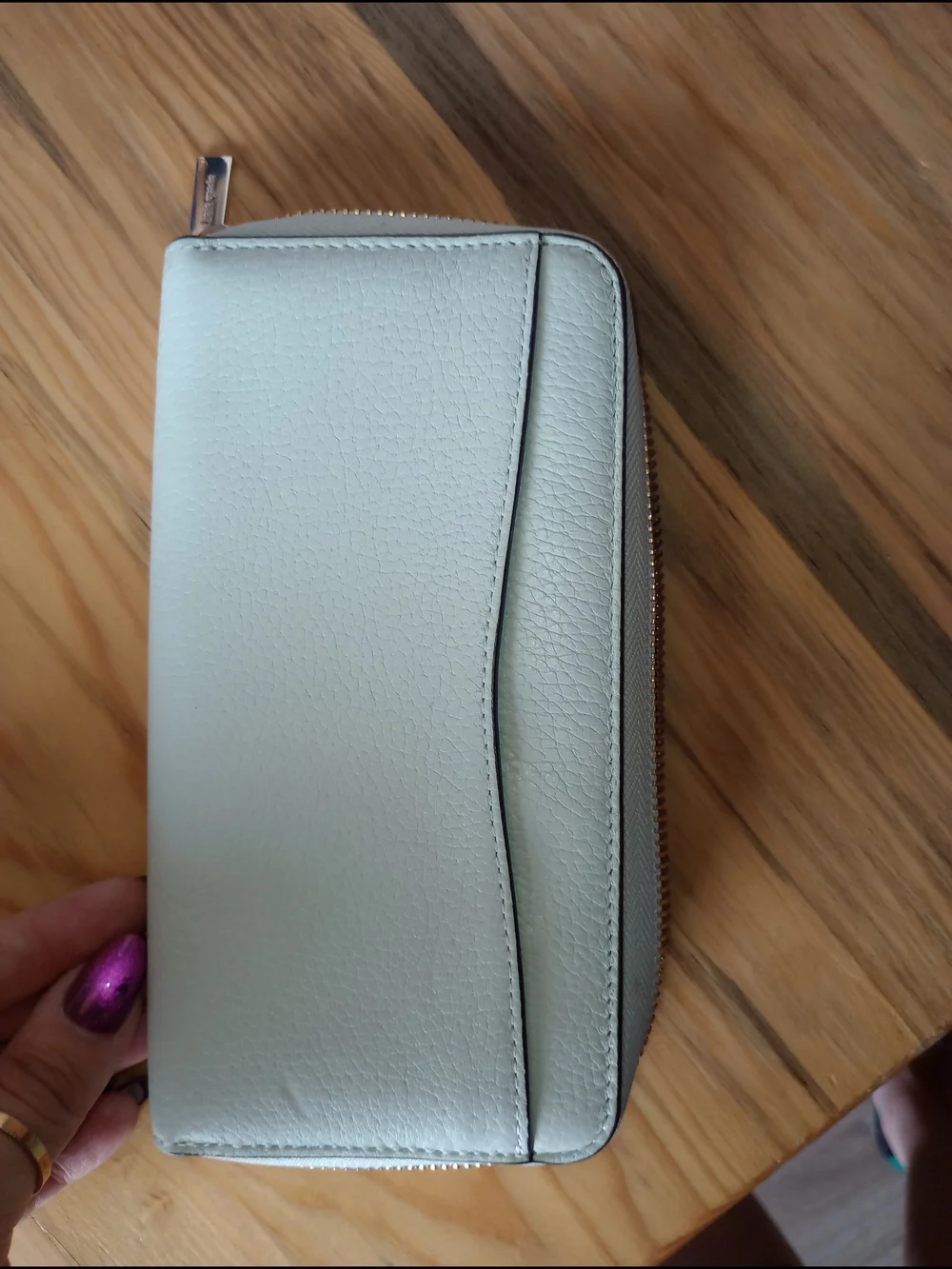 kate spade light blue Pebbled Leather Wallet NWOT